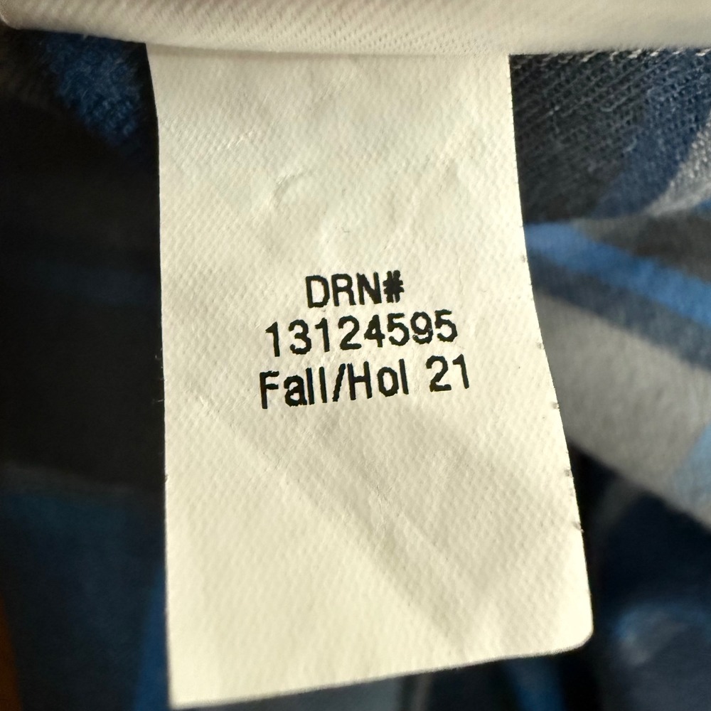 Eddie Bauer Travex Shirt Mens TL Blue Grey Plaid Classic Fit Button Down Hiking - Picture 9 of 10